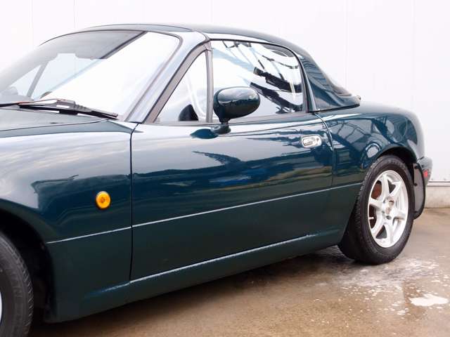 ロードスター 1.6 Vスペシャル 走行70865kmタイミングベルト交換済 ビルシュタイン足回り AZSPORTS14AW CARBINGタワーバー センターロールバー ウッドハンドル ハードトップ カロッツエリアオーディオ 9